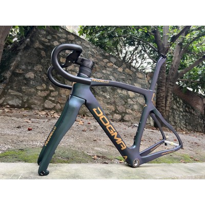 Pinarello DogMa F12 Carbon Road Bike Frame Rim Brake Blackish Green-Dogma F12 V-Brake