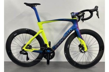 Pinarello New 2025 Dogma fカーボンファイバーロード自転車フレームディスクカメレオンとイエロー