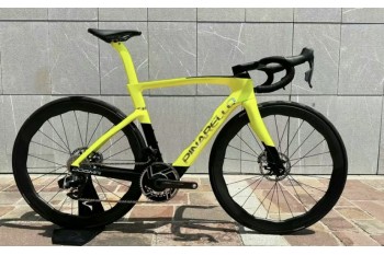 Pinarello New 2025 Dogma fカーボンファイバーロード自転車フレームディスクオーリックイエロー