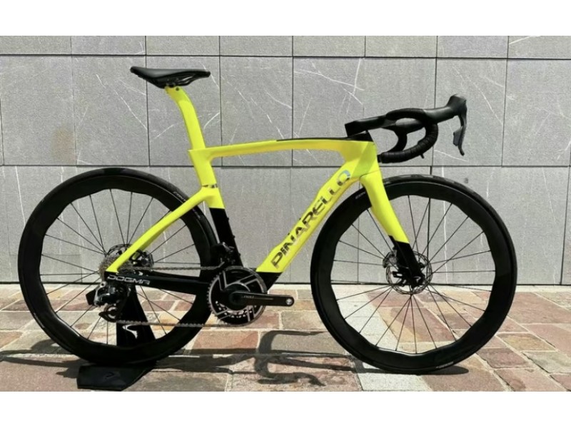 Pinarello Novo 2025 dogma f Fibra de fibra de carbono Disco Aurik Amarelo