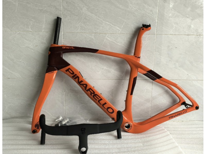Pinarello Nowa rama roweru przełajowego GREVIL F z włókna węglowego STONE ORANGE