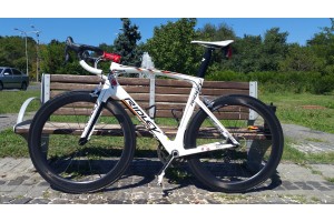 Cuadro de bicicleta de carretera Ridley Carbon R6 blanco