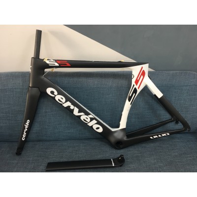 Cevelo S5 -hiilipyörä polkupyörän runko valkoinen-Cervelo Frame