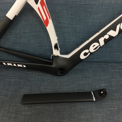 Quadro Cevelo S5 Carbon Road Bike Bike Branco-Cervelo Frame