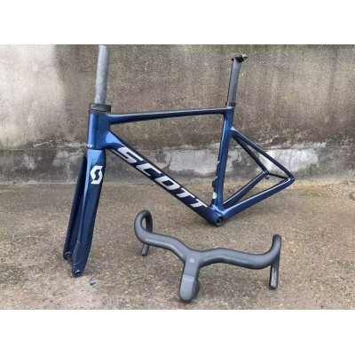 Scott Addict Rc Carbon Fiber Road Bicycle Frame Blue-Scott Addict Rc