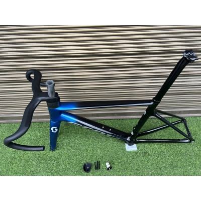 Scott Addict Rc Carbon Fiber Road Bicycle Frame Black Blue-Scott Addict Rc