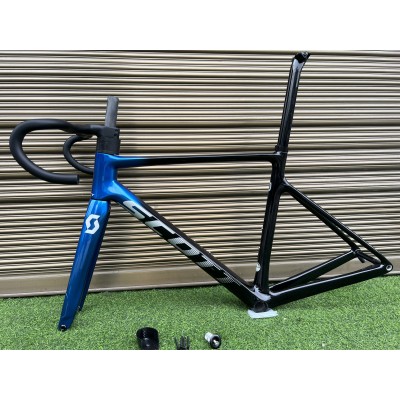Scott Addict Rc Carbon Fiber Road Bicycle Frame Black Blue-Scott Addict Rc