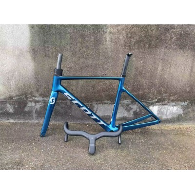 Scott Addict Rc Carbon Fiber Road Bicycle Frame Blue-Scott Addict Rc