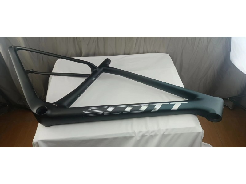 SCOTT Telaio per bicicletta da montagna in carbonio Telaio MTB Completo di passaggi cavi interni Nero