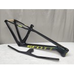Telaio per bicicletta da montagna SCOTT SCALE in fibra di carbonio, passaggi cavi interni completi Nero e camaleonte