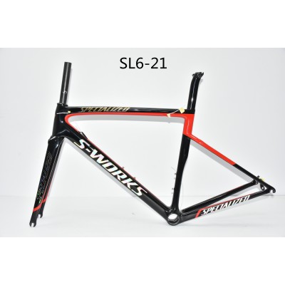 Kolfiber Road Bike Cykelram SL6 specialiserad V-broms / skivbroms-S-Works SL6 V Brake & Disc Brake