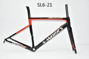 Carbon Fiber Road Bike Frame SL6 spetsialiseerunud V piduri- ja ketaspidur