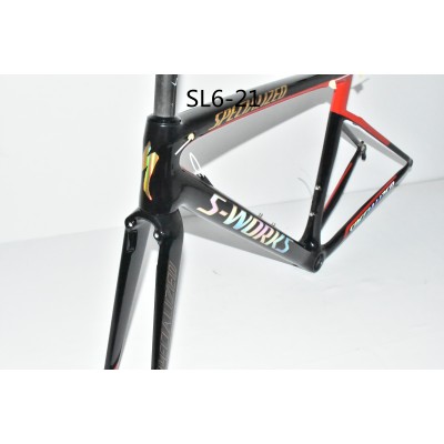 Kolfiber Road Bike Cykelram SL6 specialiserad V-broms / skivbroms-S-Works SL6 V Brake & Disc Brake