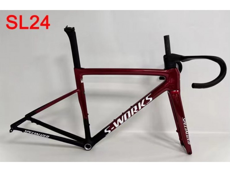 Specializované S-Works Tarmac SL8 Uhlíkové vlákno Road Brame Black Whit Red