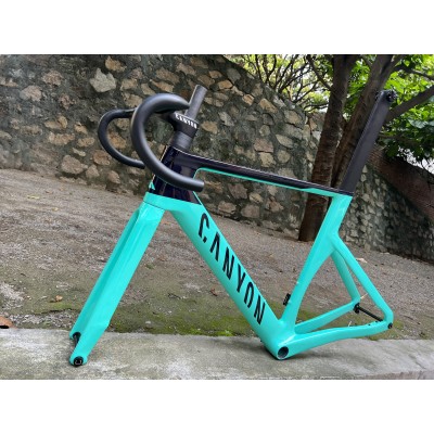 Canyon 2021 New Aeroad Disc Brake Carbon Fiber Road Bicycle Frame Mint Green-Canyon Aeroad 2021