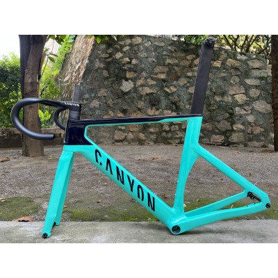 Canyon 2021 New Aeroad Disc Brake Carbon Fiber Road Bicycle Frame Mint Green-Canyon Aeroad 2021