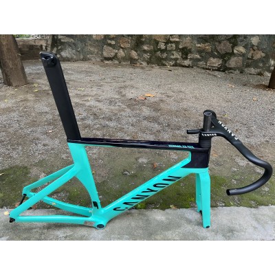 Canyon 2021 New Aeroad Disc Brake Carbon Fiber Road Bicycle Frame Mint Green-Canyon Aeroad 2021