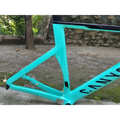 Canyon 2021 New Aeroad Disc Brake Carbon Fiber Road Bicycle Frame Mint Green-Canyon Aeroad 2021