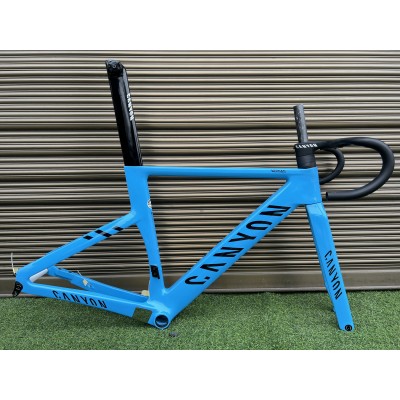 Canyon 2021 New Aeroad Disc Brake Carbon Fiber Road Bicycle Frame Blue-Canyon Aeroad 2021