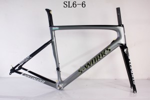 Рамка за шосеен велосипед от въглеродни влакна SL6, специализирана V спирачка и дискова спирачка