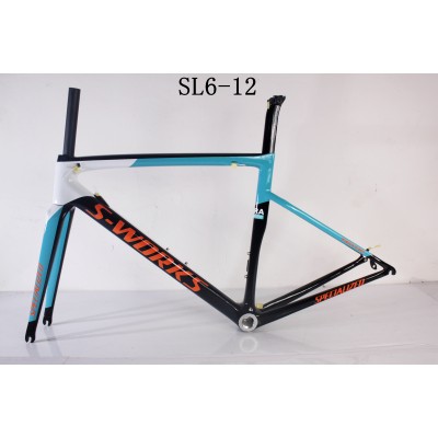 Kolfiber Road Bike Cykelram SL6 specialiserad V-broms / skivbroms-S-Works SL6 V Brake & Disc Brake