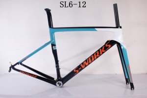 Рама велосипеда для шоссейного велосипеда из углеродного волокна SL6, специализированный V-образный тормоз и дисковый тормоз
