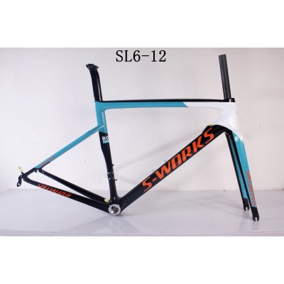 Kolfiber Road Bike Cykelram SL6 specialiserad V-broms / skivbroms-S-Works SL6 V Brake & Disc Brake