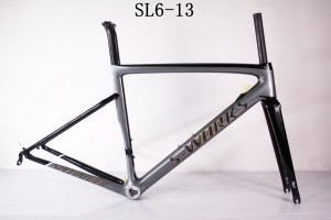 Kohlefaser-Rennrad-Fahrradrahmen SL6, spezialisiert auf V-Bremse und Scheibenbremse