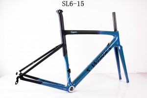 Kohlefaser-Rennrad-Fahrradrahmen SL6, spezialisiert auf V-Bremse und Scheibenbremse