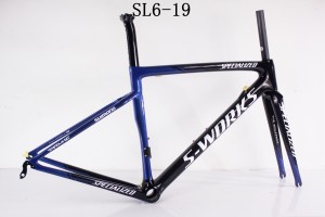 Carbon Fiber Road Bike Cykelram SL6 specialiserad V-broms & skivbroms