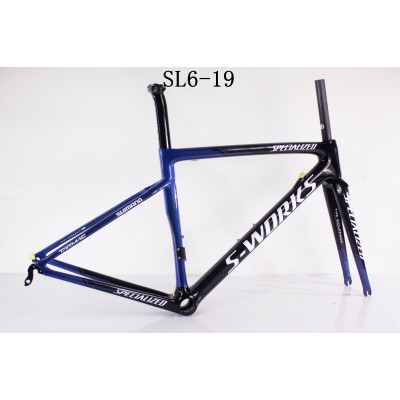 Kolfiber Road Bike Cykelram SL6 specialiserad V-broms / skivbroms-S-Works SL6 V Brake & Disc Brake