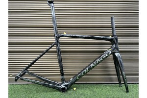 Cuadro de bicicleta de carretera de fibra de carbono Colnago V3RS Black Ice Crack