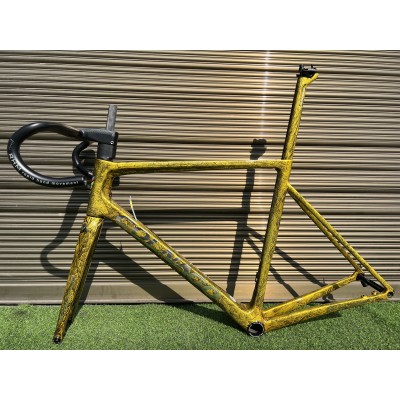 Colnago V3RS Carbon Frame Road Bicycle Golden Ice Crack-Colnago V3RS V-Brake & Disc Brake