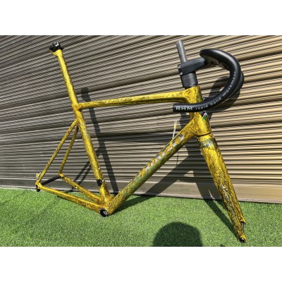 Colnago V3RS Carbon Frame Road Bicycle Golden Ice Crack-Colnago V3RS V-Brake & Disc Brake