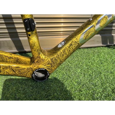 Colnago V3RS Carbon Frame Road Bicycle Golden Ice Crack-Colnago V3RS V-Brake & Disc Brake