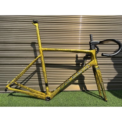 Colnago V3RS Carbon Frame Road Bicycle Golden Ice Crack-Colnago V3RS V-Brake & Disc Brake