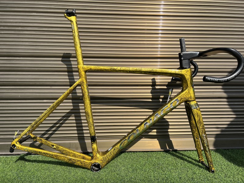 Colnago V3RS karbonowa rama rower szosowy Golden Ice Crack