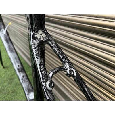 Colnago V3RS Carbon Fiber Road Bicycle Frame Black Ice Crack-Colnago V3RS V-Brake & Disc Brake