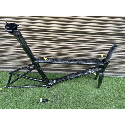 Colnago V3RS Carbon Fiber Road Bicycle Frame Black Ice Crack-Colnago V3RS V-Brake & Disc Brake