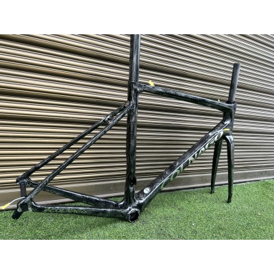 Colnago V3RS Carbon Fiber Road Bicycle Frame Black Ice Crack-Colnago V3RS V-Brake & Disc Brake