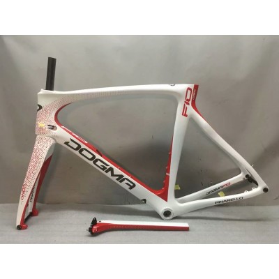 Cadre de vélo de route en carbone supporté par disque F10-Dogma F10 Disc Brake