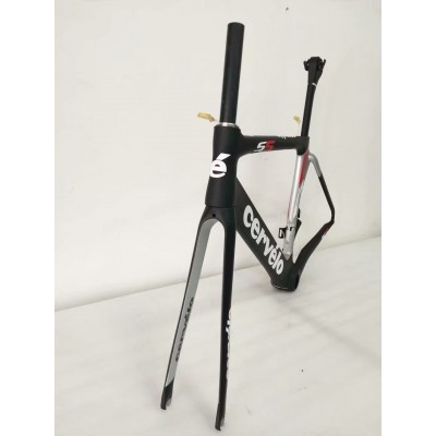Cevelo S5カーボンロードバイク自転車フレームホワイト-Cervelo Frame