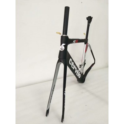 Cadre de vélo pour vélo de route Cevelo S5 Carbon blanc-Cervelo Frame