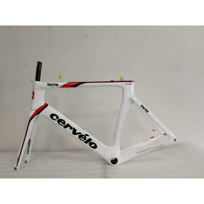 Cevelo S5カーボンロードバイク自転車フレームホワイト-Cervelo Frame