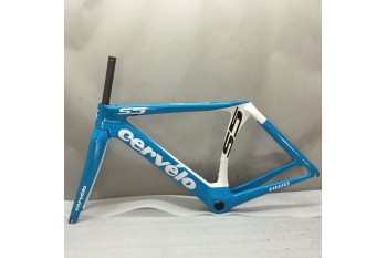 Cervelo S5 Telaio per bicicletta da strada in fibra di carbonio Freno sul cerchione Blu