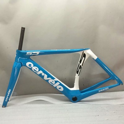 Cervelo S5 Carbon Fiber Road Bicycle Frame Rim Brake Blue-Cervelo S5 Rim Brake