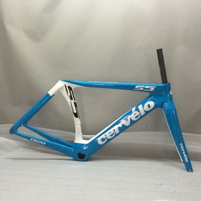 Cevelo S5 Carbon Rennrad Fahrradrahmen Weiß-Cervelo Frame