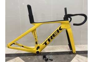 Quadro de bicicleta de estrada em fibra de carbono Trek Madone SLR Gen7 amarelo