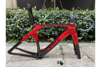 Cuadro de bicicleta de carretera Trek Madone SLR Gen7 de fibra de carbono rojo con negro