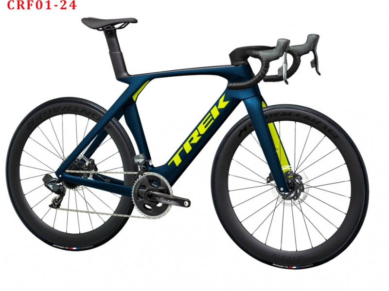 Trek Madone SLR Gen7 Carbon Fiber Road Cykelram blå och gul